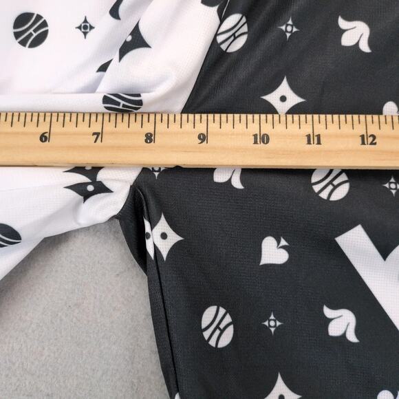 NWT Hoop Culture Men's L Basketball Shorts Black White Athletic Elastic Waist - Picture 6 of 10